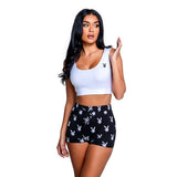 Playboy Slumber Bunny 2 Pc Set Black