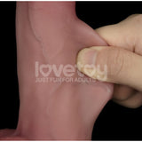 Sliding Skin Pro Dual Layer Silicone Dong 8in