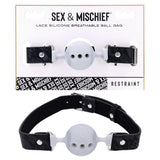 Sex & Mischief Lace Silicone Breathable Ball Gag
