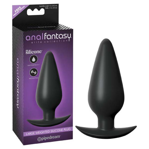 Anal Fantasy Elite Collection Large Weighted Silicone Plug