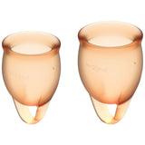 Feel confident Menstrual Cup Orange 2pcs