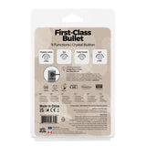 Power Bullet First Class Rechargeable Bulllet w Crystal Silver