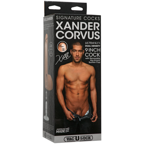 Xander Corvus 9in  Cock w Vac-U-Lock Suction Cup Vanilla