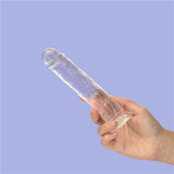 Crystal Dildo Straight 7in Clear