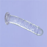 Crystal Dildo Straight 7in Clear