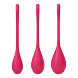 Satisfyer Yoni Power Balls 1 Red 3 Pc Set