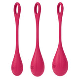 Satisfyer Yoni Power Balls 1 Red 3 Pc Set