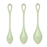 Satisfyer Yoni Power Balls 2 Green 3 Pc Set