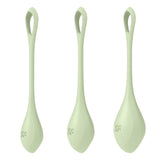 Satisfyer Yoni Power Balls 2 Green 3 Pc Set