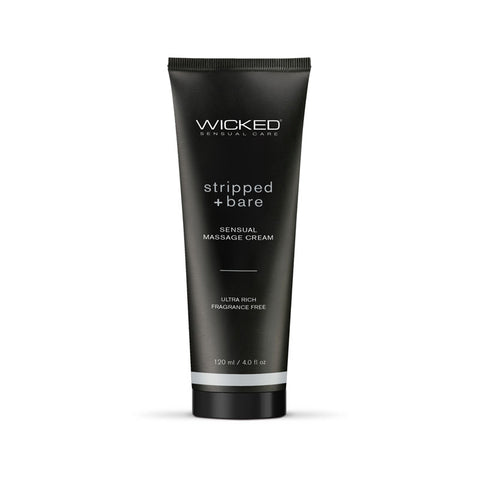 Wicked STRIPPED + BARE Sensual Massage Cream