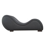 Kama Sutra Chaise Love Lounge Studded and Quilted Black