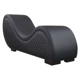 Kama Sutra Chaise Love Lounge Studded and Quilted Black