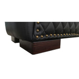 Kama Sutra Chaise Love Lounge Studded and Quilted Black