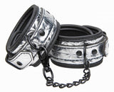 Platinum Bound Embellished Metallic Ankle Cuffs