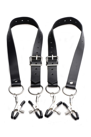 Labia Spreader Straps with Clamps