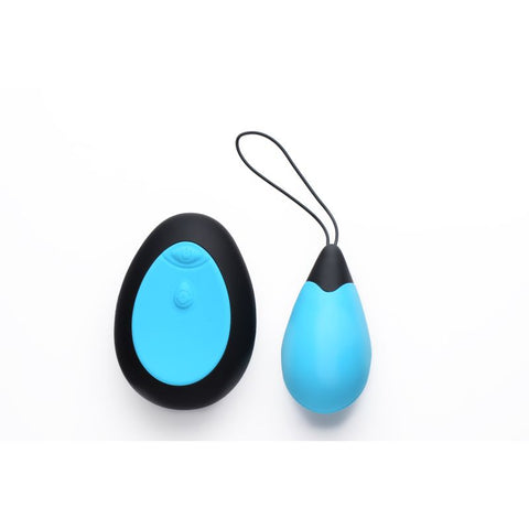 10X Vibrating Egg w Remote - Blue