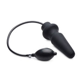 Ass Pand Large Inflatable Silicone Plug Black