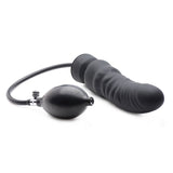 Dick Spand Inflatable Silicone Dildo Black