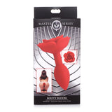 Booty Bloom Silicone Rose Plug Medium Red