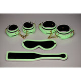 Kink In the Dark Glowing Bondage Set Flouro Green