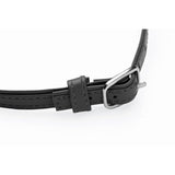 Sex Pet Leather Choker w/ Silver Ring Black