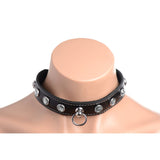 Bling Vixen Leather Choker w/ Clear Rhinestones