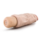 Dr Skin Cock Vibe 9 7.5in Vibrating Cock Beige
