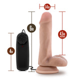 Dr Skin Dr Rob 6in Vibrating Cock with Suction Cup Vanilla