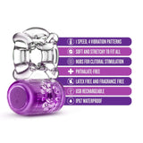 Play with Me Pleaser Rechargeable C Ring Purple