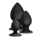 Anal Adventures Platinum Silicone Anal Stout Plug Kit