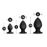 Anal Adventures Platinum Silicone Anal Stout Plug Kit