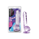 Naturally Yours 8" Crystaline Dildo Amethyst