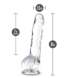 Naturally Yours 8" Crystaline Dildo Diamond