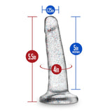 Naturally Yours Glitter Dong Clear 5.5in
