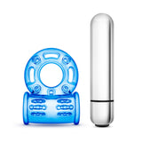 Stay Hard 10 Function Vibrating Bull Ring Blue