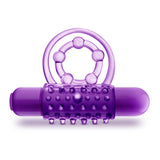 Play With Me The Player Vibrating Double Strap Cock Ring Purple