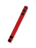 Boneyard Silicone Cock Strap - 3 Snap Ring - Red