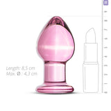 Glass Buttplug Pink