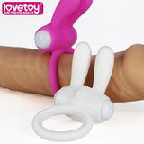Power Clit Cockring Rabbit Pink