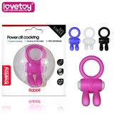 Power Clit Cockring Rabbit Pink