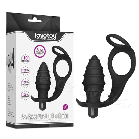 Ass-Rasca Vibrating Plug Combo