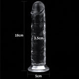 Clear Dildo 7in