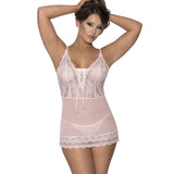 Lace Chemise and G-String Blush