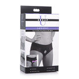 Lace Envy Panty Harness Black S/M