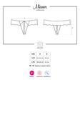 Miamor Crotchless Thong BLK