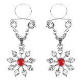 Ruby and Diamond Star Nipple Jewellery