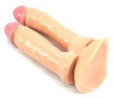 Double Dildo w Suction Flesh