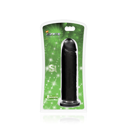 Cock w/ Suction Black 8in