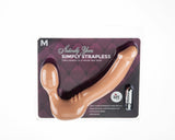 Strapless Strap On Vibrating Silicone M - Vanilla
