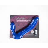 Strapless Strap On Vibrating Silicone L - Blue